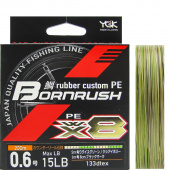 Плетёный шнур YGK Bornrush WX8 200м